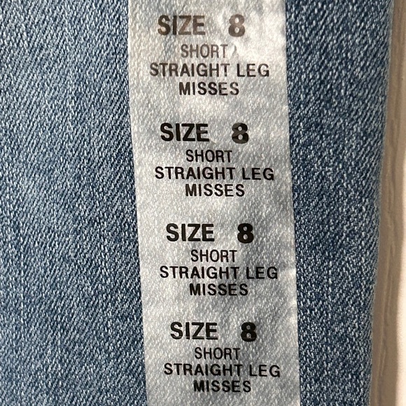 Levi's 505 Women's Straight Leg Jeans Medium Wash 8 Short - Picture 11 of 15
